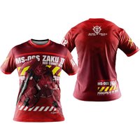 Bandai Mobil Suit Gundam MS-06S Zaku II Red Comet 3D Quick Dry T-Shirt For Men Women Kids Sports Anime Tee Role-playing costumes
