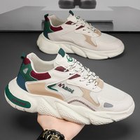 Men's Fashion Low-Top Laced Sports Shoes Comfortable Breathable Durable Running Shoes Suitable for Daily Outdoor Casual Wear