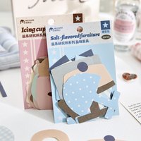 30pcs Korean Sticky Notes Aesthetic Journaling Paper Memo Pad Pack Cute Scrapbooking Supplies Kawaii Decorative Stationery Set