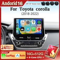 Android 16 Carplay Auto 2K Screen Car Radio Multimedia Player For Toyota Corolla 12 2018 - 2020 Autoradio GPS Stereo Snapdragon