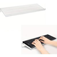 Tilted keyboard stand PC computer keyboard stand acrylic ergonomic keyboard lifter transparent keyboard tray stand, ergonomic ke