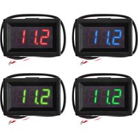 0.36 DC0-30V Digital LED Mini Display Module Voltmeter Voltage Tester Panel Meter Gauge 3 Cable for Motorcycle Car Vehicle Tools