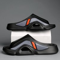 Men's Simple Casual Slip-On Slippers Indoor Anti-Slip Outdoor Lightweight Solid Color Slipper Everyday Sandals