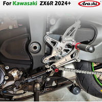 Arashi Motorcycle accessories footrest foot peg pedal foot peg Rearset Rear Set foot rest For KAWASAKI ZX6R ZX636 2024