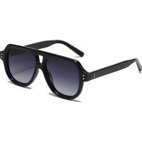 Retro Square Polarized Sunglasses Men Women Fashion Brand Design Double Bridges Rivets Shades UV400 Men Vintage Punk Sun Glasses