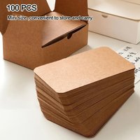 100sheets Postcard Graffiti Card Blank Card Bookmark Small Kraft Card Paper DIY Sticky Note Creative Word Message Memo Pad