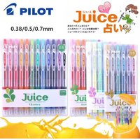Pilot Juice Gel Pen Set 6/12 Colors Retractable Jelly Ballpoint Pens, No Blotting Paper Clear Handwriting Multifunction Supplies