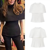 Fashionable Two-Piece Set Women's Summer 2026 New Arrival Simple Versatile Dual-Color Tube Top Shawl Ensemble High Waist
