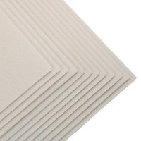 6Pcs 3mm Beige Square Felt Fabric Nonwoven Cloth for DIY Patchwork Sewing Quilting Handmade Sewing Craft Doll Toy Scrapbooking