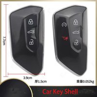Car Key Shell Case For VW Volkswagen Golf 8 GTI R ID.3 ID.4 Seat Leon Tarraco Ateca Cupra Born Skoda Octavia A8 MK4 MK8