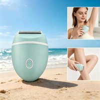 Battery Powered, Stainless Steel Blade Electric Shaver, Multifunctional Full Body Hair Removal 2 Colors, Green and Pink C524
