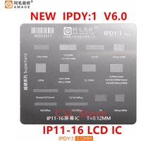 Amaoe IPDY1 BGA Reballing Stencil Template For iPhone 11 12 13 14 15 16Pro Max Mini LCD Screen IC Hole Planting Tin Repair Tools