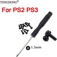 10/20/50PCS For PS3 PS2 Replacement Phillips Screws Kit Flat Head Pan Head+screwdriver For PS3 PS2 Controller Repair Parts
