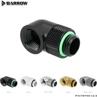 Barrow PC water cooling Rotary Fittings tube connector Sliding tubing 90 Degree water cooler heatsink gadget Adapter TWT90-v2.5