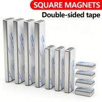 Super Powerful Neodymium Magnet With double-sided adhesive Block Magnet N35 Strong Permanent Magnetic imanes
