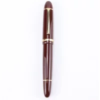 JinHao X159 Acrylic Black Fountain Pen Metal Clip Extended Fine Nib F 0.5mm for business office and school stationery gifts