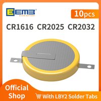 10PCS CR1616 button cell With LBY2 Solder Tabs cr2032/CR2025 Tabbed Battery Coin battery Compatible with game box