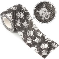 Grey Skull Sports Self Adhesive Elastic Bandage 5cm Wide Elastic Knee Pad Finger Ankle Palm Shoulder Tattoo Accessories