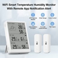 Tuya WIFI Temperature Humidity Weather Station Wireless Digital Indoor/Outdoor Forecast with 2 Sensors Hygrometer