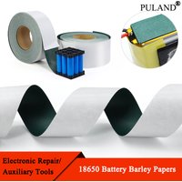1~50m 18650 Battery Insulation Gasket Green Barley Paper Width 25~500mm Li-ion Pack Cell Adhesive Glue Electrode Insulated Pads