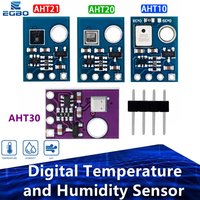 AHT10 AHT20 AHT21 AHT30 High Precision Digital Temperature and Humidity Sensor Measurement Module I2C Communication Replace
