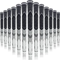 CRESTGOLF Golf Grips 13 Pack Midsize Golf Club Grips Set Anti-Slip Rubber 8 Colors Available