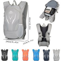 Outdoor Hiking Backpack Breathable Mesh Back Adjustable Chest Strap Lightweight Rucksack for Cycling Climbing Trekking
