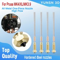 Ulepszona dysza hotendu do Prusa MK4/XL/MK3.9, w całości metalowa, jednoczęściowa dysza ze stali hartowanej 0.4mm, wytrzymała, o wysokim przepływie, część do drukarki 3D.