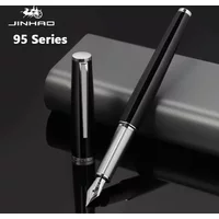 Jinhao 95 Fountain Pen Luxury Retro Design Elegant Material Clip M/F/EF Fine Nib Writing Pens Stationery Office Supplies PK 9019