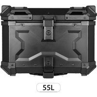 55L Motorcycle Aluminum Top Box Tail Rear Luggage Black Tool Cases Lock Universal for BMW R1200GS R1250GS R1200GS 1200 GS LC ADV