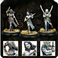 Employee 3-person Team, Die-casting Resin Model Assembly Kit, GK, Unpainted (including Base)
