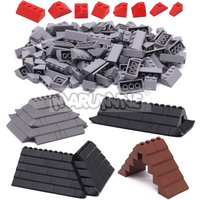 MARUMINE 114PCS Roof Tiles Pack MOC Bricks Parts Set City House Street View Building Blocks DIY Accessories Compatible with 6119