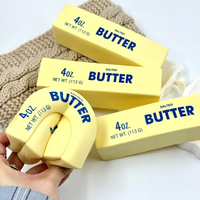 3-Piece/2-Piece/1-Piece Set of Ultra-Soft Butter-Shaped Slow-Rebound Pressure-Sensing Toys, Sticky Butter Stick Squeeze Toys, Realistic Food Pressure-Sensing Stress-Relief Gadget, Party Favors (This