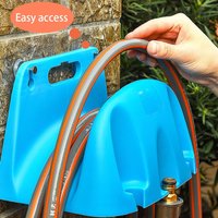 1pc Wall Mounted Garden Irrigation Hose Pipe Hanger Plastic Rack Tap Watering Hose Organizer Storage Holder Pipe Winding Frame