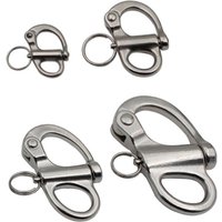 Jaw Swivel Snap Shackle Stainless Steel for Sailboats Spinnakers Halyards &Diving 35/52/69/96mm Snap Shackle D7YA