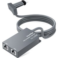 Upgraded 2 Ports Starlink Ethernet Adapter for Dish Antenna Satellite Internet V2 Powerline Kit for Wired External Network GEN2