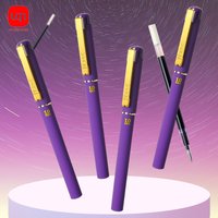 Matte Purple 1.0mm Gel Pen,Large Capacity Smooth Ink,Signature Ballpoint Pen,Refillable, Office School Writing Supplies