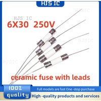 10PCS 100% NEW high-quality 6*30mm Ceramic Fuse Quick Break Tube Fuse With a pin 6X30MM 250V 8A 10A 15A 20A 25A 30A