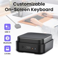 Single Key Programmable Macro Keypad Tri-mode Connection Wired/Bluetooth/2.4G Wireless Custom Shortcut Mini PC Gamer Keyboard