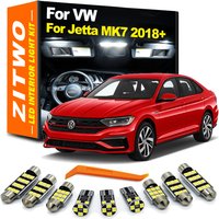 ZITWO 11Pcs Canbus No Error LED Bulbs Interior Light Kit For VW Volkswagen Jetta MK7 7 VII 2018 2019 2020 2021 2022 Trunk Lamp