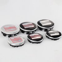 4 Stück 55/63MM Radnabenkappen Felgenabdeckungen Emblem Auto-Zubehör für Seat Cupra Ateca Ibiza 6f Leon Mk2 FR E-Racer Formentor