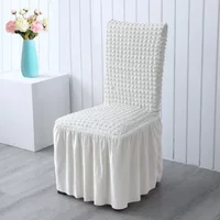 Puff Wedding Chair Cover Banquet Luxury Cover for Chairs Spandex Stretch Backrest Chair Case Protect Wholesale Free Shipping
