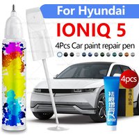 Car Paint Scratch Repair Pen For HYUNDAI IONIQ 5 Paint Scratch Repair Accessories 4PCS Black White Grey Gold Green Blue Silver