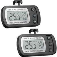 High Precision Digital Freezer Thermometer LCD Max Min Record ℃/℉ Switch Hook Mount Refrigerator Temperature Meter Household