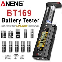 ANENG BT169 Battery AA/AAA/C/D/9V/1.5V Button Cell Measurement Testers Detector Multifunctional Digital Battery Quickly Measure