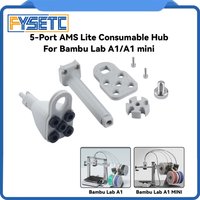 For Bambu Lab A1/A1MINI V2.0 5 Port Hub AMS Lite Filiament Hub Kit Upgraded 3D Printer Parts for Bambu lab A1 A1MINI