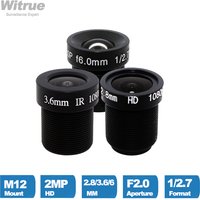 1080P CCTV LENS 2.8mm 3.6mm 6mm M12 Mount 2MP Aperture F2.0 1/2.7 Format for Surveillance Security Camera