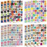 12Sheets/20Sheets/40Sheets Self-Adhesive Vinyl Small Ransom Letter Stickers for Journaling Junk Journal Laptop Water Bottles DIY
