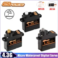 DSPOWER 4,3G Micro Digital Servo Kunststoff/Aluminium/Metallgetriebe JR/JST Stecker für RC Mini FPV Drohne Hubschrauber Starrflügel Autorennen