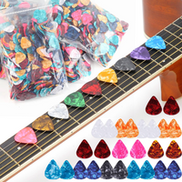 6/12/24/48/100pcs Guitar Picks ABS Guitar Ukulele String Instrument Accessories for Music Lovers Indoor Outdoor Performance XJM